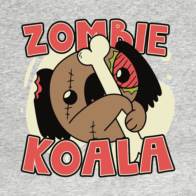 Cute Zombie Koala // Funny Halloween Zombie Animals by SLAG_Creative